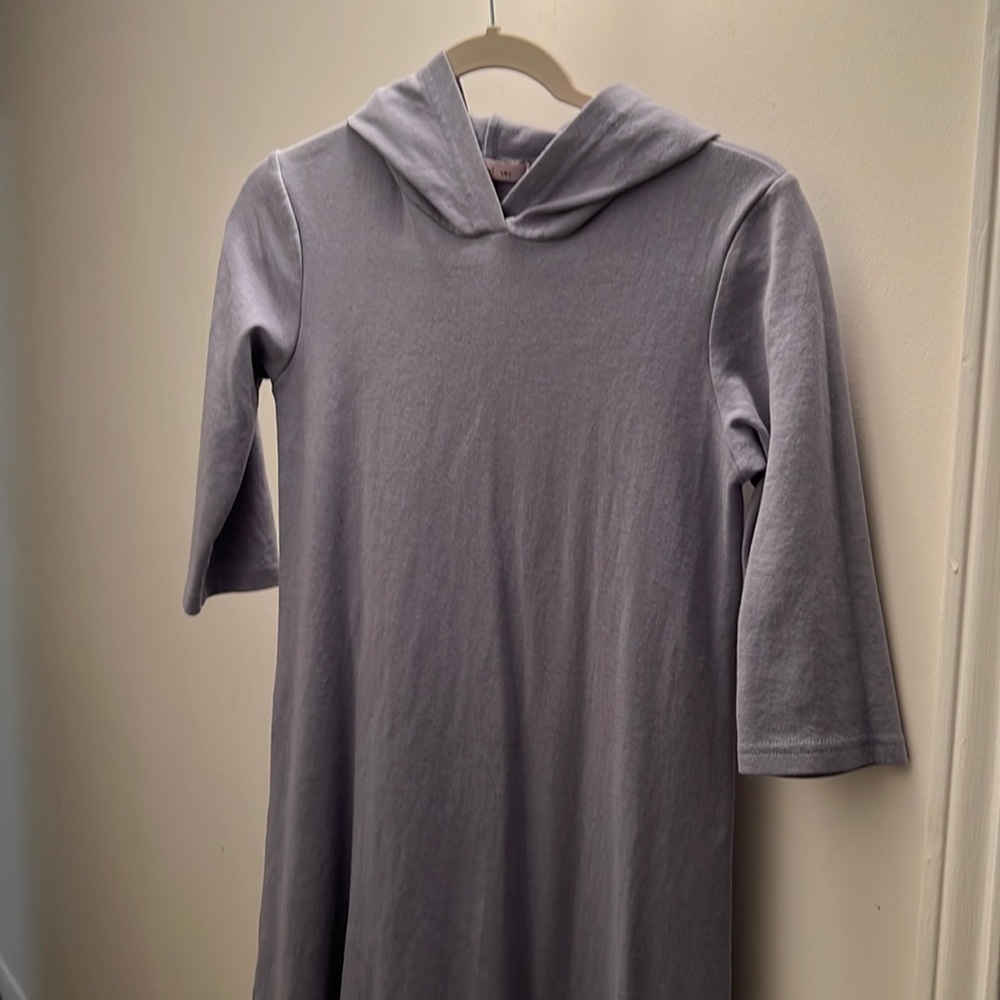 Blue hoodie dress